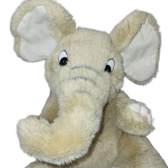 Vintage Kids Of America Plush Elephant Tan Stuffed‎ Animal Plastic Eyes Toy 12" - Picture 2 of 10